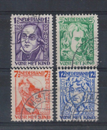 1928 - LOTTO/8656U - OLANDA - PRO INFANZIA 4v. USATI
