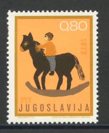1972 - JUGOSLAVIA - SETTIMANA DELL'INFANZIA NUOVO - LOTTO/34810
