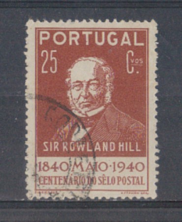 1940 - LOTTO/9704BU - PORTOGALLO - 25c. BRUNO - USATO