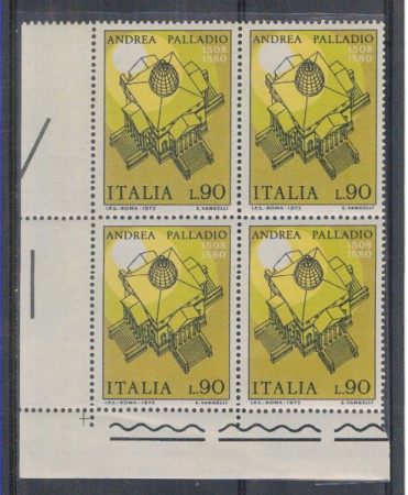 1973 - LOTTO/6578Q - REPUBBLICA - A. PALLADIO QUARTINA