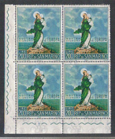 1966 - LOTTO/7905Q - SAN MARINO - EUROPA - QUARTINA