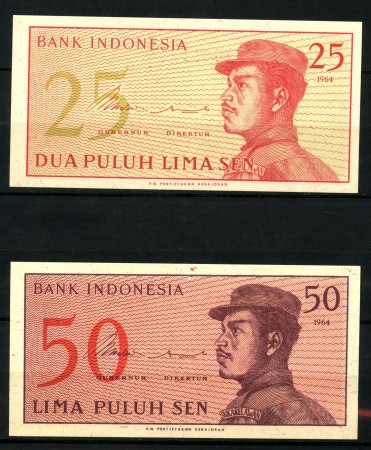 1964 - INDONESIA - 25 SEN/ 50 SEN - LOTTO/30173