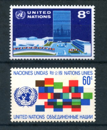 1971 - LOTTO/21402 - ONU U.S.A. - POSTA ORDINARIA 2v. - NUOVI