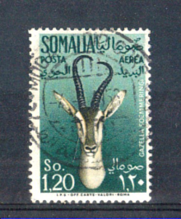 1955 - LOTTO/9864U - SOMALIA AFIS - P/AEREA 1,20 GAZZELLE - USATO