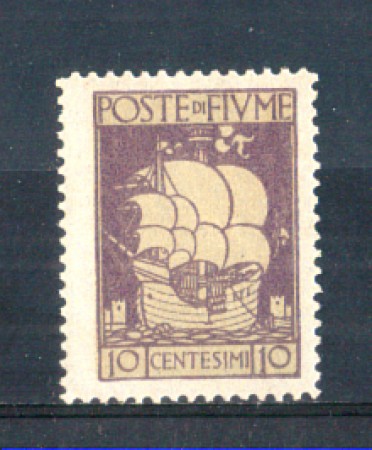 1923 - LOTTO/FIU176L - FIUME - 10c. VIOLETTO S.VITO LING.