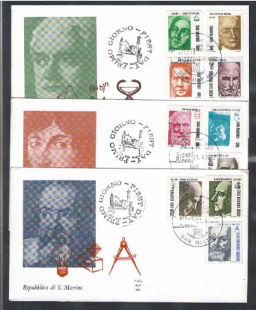 1982 - LOTTO/8025Z - SAN MARINO - SCIENZIATI - FDC