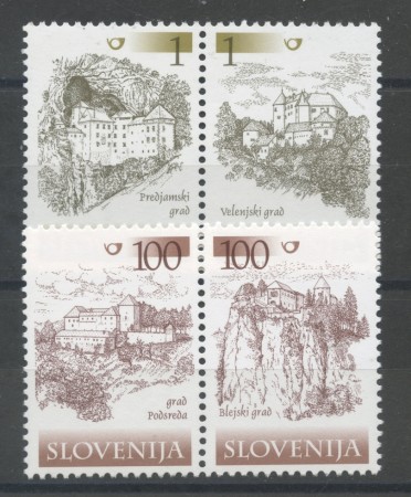 2005 - SLOVENIA - CASTELLI E MANIERI 4v. - NUOVI - LOTTO/34267