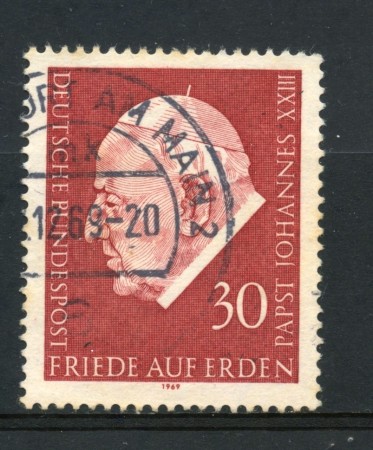 1969 - GERMANIA FEDERALE - 30p. PAPA GIOVANNI XXIII° - USATO - LOTTO/30970U