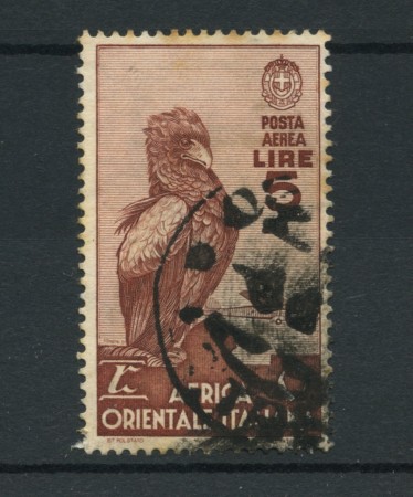 1938 - LOTTO/16543 - ARICA ORIENTALE - 5 LIRE P/AEREA - USATO