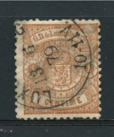 1874/79 - LOTTO/14432 - LUSSEMBURGO - 1c. BRUNO CHIARO - USATO
