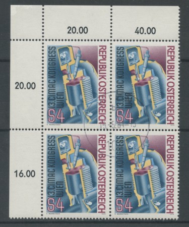 1979 - LOTTO/16411QU - AUSTRIA - CONGRESSO CIMAC - QUARTINA USATA