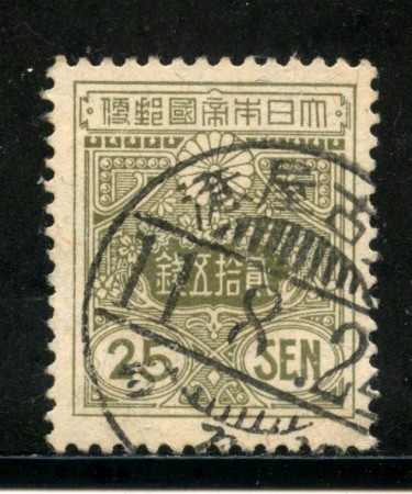 1914/19 - GIAPPONE - 25s. VERDE OLIVA - USATO - LOTTO/29692