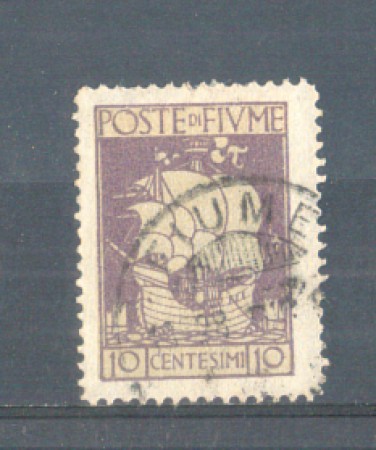 1923 - LOTTO/FIU176U - FIUME - 10c. VIOLETTO S.VITO USATO