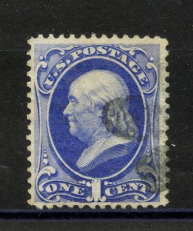 1870 - STATI UNITI - LOTTO/40835 - 1 CENT. OLTREMARE B. FRANKLIN - USATO