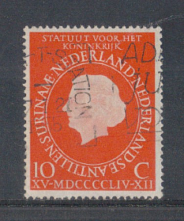 1954 - LOTTO/8752U - OLANDA - RATIFICA STATUTO - USATO
