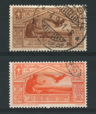 1930 - LOTTO/12509 - REGNO - POSTA AEREA 50c./ 1 LIRA BIMILLENARIO VIRGILIO - USATI