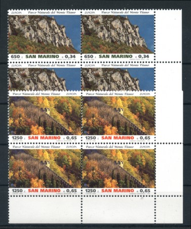 1999 - LOTTO/8204QN - SAN MARINO - PARCHI NATURALI - QUARTINE NUOVE