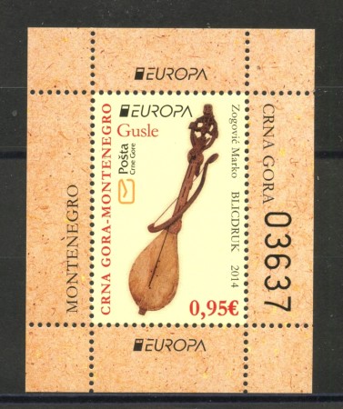 2014 - MONTENEGRO REPUBBLICA - EUROPA STRUMENTI  FOGLIETTO - NUOVO - LOTTO/34954
