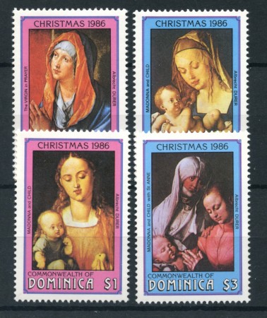 1986 - DOMINICA - LOTTO/19747 - NATALE 4v. - NUOVI