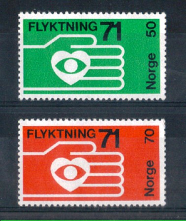 1971 - LOTTO/NORV580CPN - NORVEGIA - AIUTO AI RIFUGIATI - NUOVI