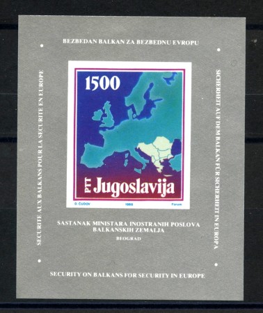 1988 - JUGOSLAVIA - LOTTO/38499A - PAESI BALCANICI  - FOGLIETTO NUOVO