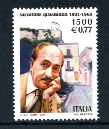 2001 - REPUBBLICA - SALVATORE QUASIMODO - NUOVO - LOTTO/25671