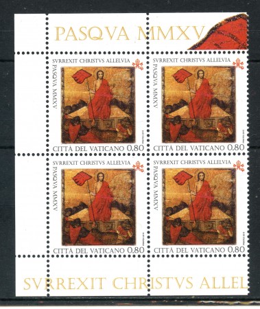 2015 - VATICANO - PASQUA -  QUARTINA NUOVI - LOTTO/30706Q