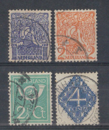 1923 - LOTTO/8638U - OLANDA - SOGGETTI VARI 4v. - USATI