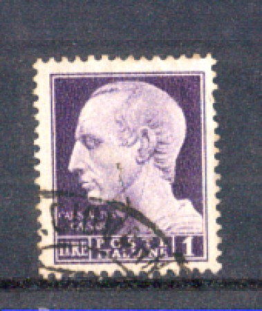 1944 - LOTTO/LUO522U - LUOGOTENENZA - 1 LIRA SENZA FIL. USATO