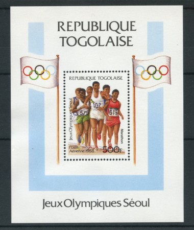 1988 - LOTTO/19585 - TOGO REPUBBLICA - OLIMPIADI SEOUL FOGLIETTO