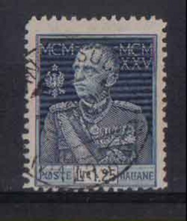 1925 - LOTTO/REG191UA - REGNO -1,25 L. GIUBILEO DENT. 11 USATO