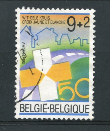 1987 - LOTTO/16851 - BELGIO - CROCE  GIALLA - USATO