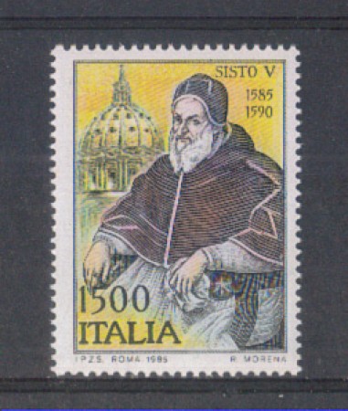 1985 - LOTTO/6829 - REPUBBLICA - PAPA SISTO V° - NUOVO