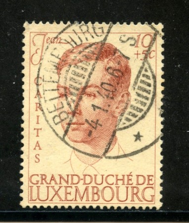 1939 - LUSSEMBURGO - 10+5c. GRANDUCA GIOVANNI - USATO - LOTTO/29931
