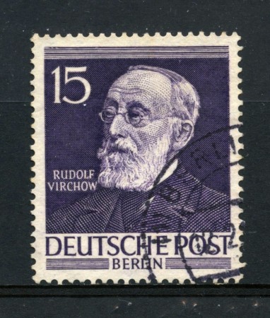 1952/53 - BERLINO - 15p. VIRCHOW - USATO - LOTTO/31031U