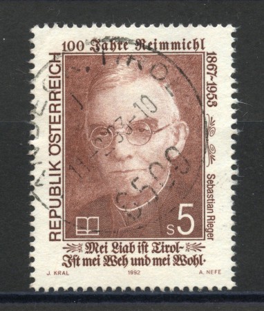 1992 - AUSTRIA - SEBASTIAN RIEGER - USATO - LOTTO/39639
