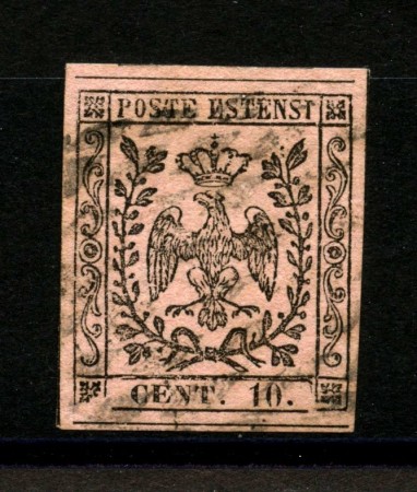 1857 - DUCATO DI MODENA - LOTTO/40217 - 10 cent. ROSA - USATO