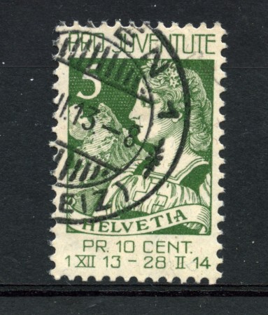 1913 - LOTTO/22247 - SVIZZERA - 5+5c. PRO JUVENTUTE - USATO