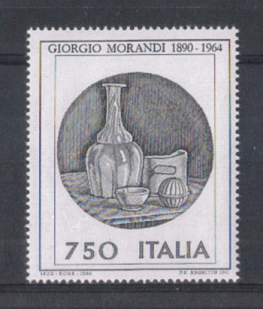 1990 - LOTTO/6947 - REPUBBLICA - GIORGIO MORANDI