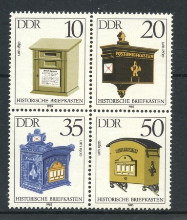 1985 - GERMANIA DDR - CASSETTE POSTALI 4v. - NUOVI - LOTTO/36633