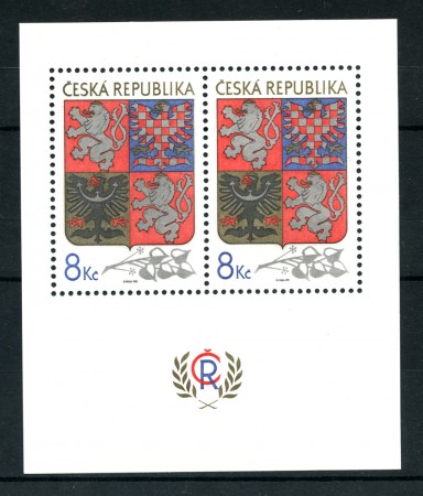 1993 - REPUBBLICA CECA - LOTTO/20135 - STEMMI FOGLIETTO