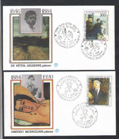 1984 - LOTTO/6804ZB - REPUBBLICA - ARTE  10° SERIE - FDC