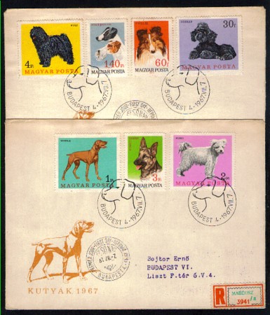 1967 - LBF/3364 - UNGHERIA -  CANI DI RAZZA