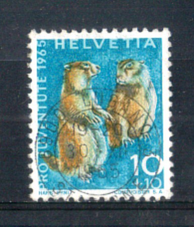 1965 - LOTTO/SVI760U - SVIZZERA - 10+10c. PRO JUVENTUTE - USATO
