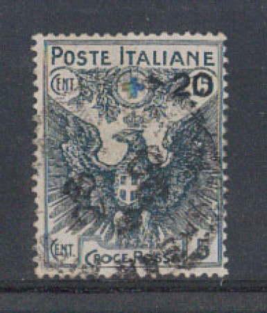 1915/16 - LOTTO/REG104U - REGNO - 20 SU 15c. CROCE ROSSA - USATO