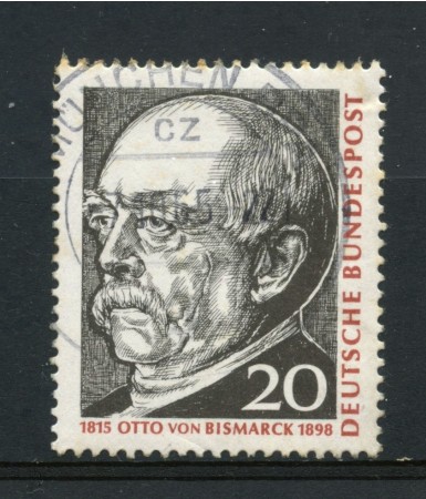 1965 - GERMANIA FEDERALE - 20p. OTTO VON BISMARCK - USATO - LOTTO/30892U