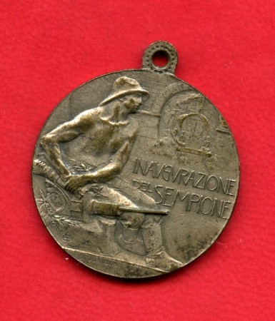1906 - REGNO - MEDALGLIA INAUGURAZIONE  DEL SEMPIONE  ESPOSIZIONE INTERNAZIONALE. - LOTTO/M32415