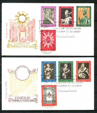 1962 - VATICANO - CONCILIO ECUMENICO - 2 BUSTE FDC - LOTTO/25732