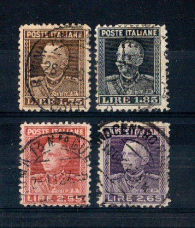 1927 - LOTTO/REG217CPU -  REGNO - EFFIGE 4v. USATI