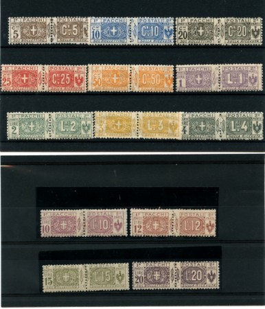 1914/22 - LOTTO/11518 - REGNO - PACCHI POSTALI NODO DI SAVOIA 13v. - NUOVI